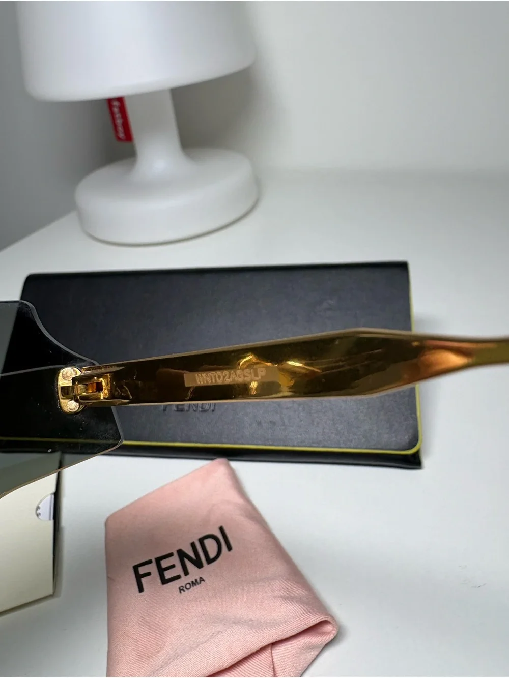 Fendi Sunglasses ff0440s rimless shield